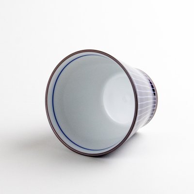 Photo4: Yunomi Tea Cup for Green Tea Shiraito Blue