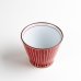 Photo2: Yunomi Tea Cup for Green Tea Shiraito Red (2)