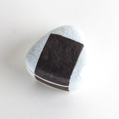 Photo1: Bowl with Lid Rice Ball Shape Onigiri Nori
