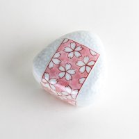 Bowl with Lid Rice Ball Shape Onigiri Sakura Pink