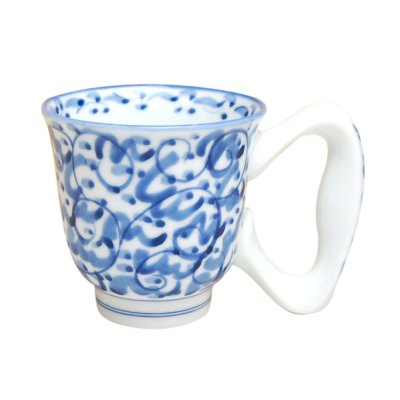 [Made in Japan] Tansai karakusa big handle mug