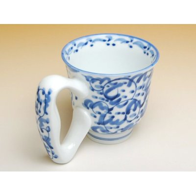 Photo2: Large handle Mug Tansai karakusa