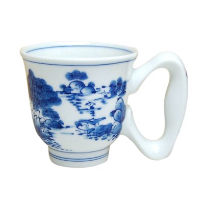 [Made in Japan] Sansui big handle mug