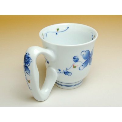 Photo2: Large handle Mug Botan