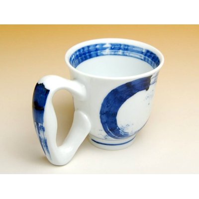 Photo2: Large handle Mug Hake maru