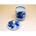 Photo3: Yunomi Tea Cup with Lid for Green Tea Tomi Ryu Dragon (Large)