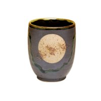 Fuku kasumi moon (Black) Japanese green tea cup