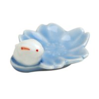 Chopstick rest Sakura usagi Rabbit (Blue)