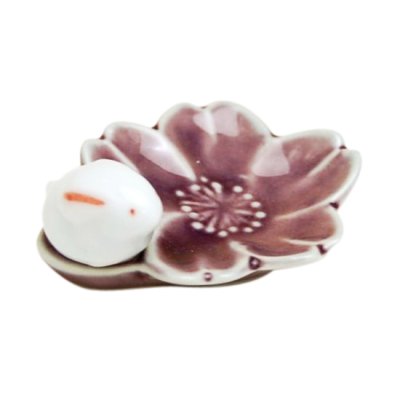 [Made in Japan] Sakura usagi rabbit (purple) Chopstick rest