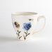 Photo1: Mug Chijire Hana Flower Blue (1)