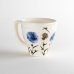 Photo2: Mug Chijire Hana Flower Blue (2)