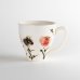 Photo1: Mug Chijire Hana Flower Red (1)