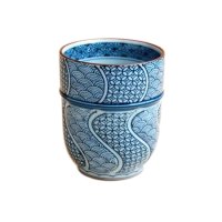 Yunomi Tea Cup (Extra Large) for Green Tea Jimon ori