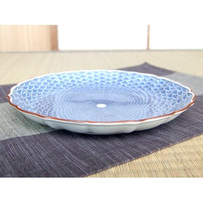 Photo2: Large Plate (24cm) Seikainami