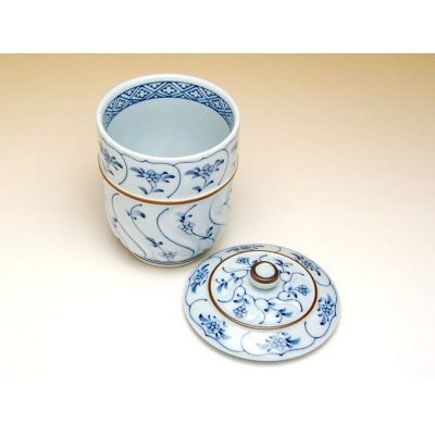 Photo2: Yunomi Tea Cup with Lid for Green Tea Wari souka (Extra large)