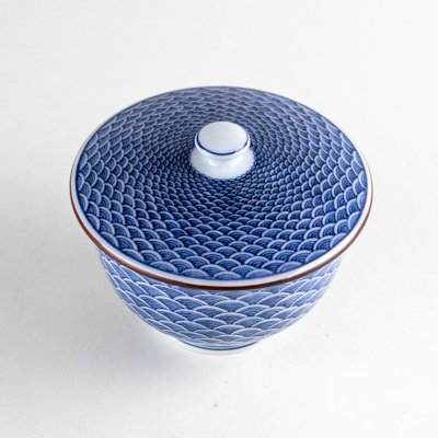 Photo2: Yunomi Tea Cup for Green Tea Seigaiha