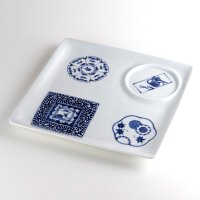 Large Plate Koimari hyakkei Old Imari scenery (22.5cm/8.9in)