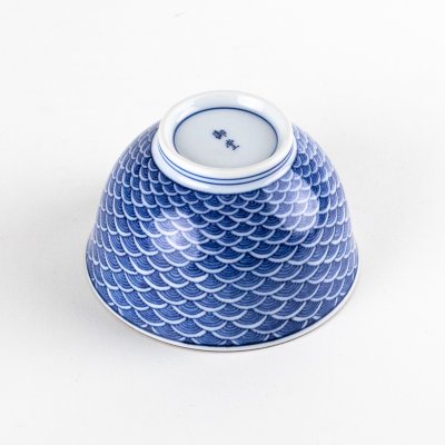 Photo4: Yunomi Tea Cup for Green Tea Seigaiha