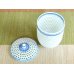 Photo3: Yunomi Tea Cup with Lid for Green Tea Openwork Suisho Seigaiha (Large)
