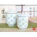 [Made in Japan] Suisho hanazume (pair)Japanese green tea cup (wooden box)