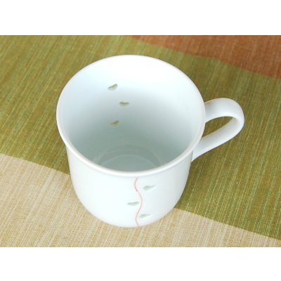 Photo3: Mug Openwork Suisyo heart line (Red)