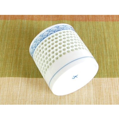 Photo3: Cup Openwork Suisyo-bori Seigaiha