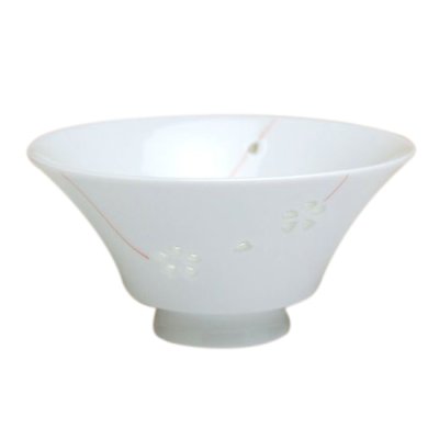 [Made in Japan] Suisyo hana asobi (Red) rice bowl