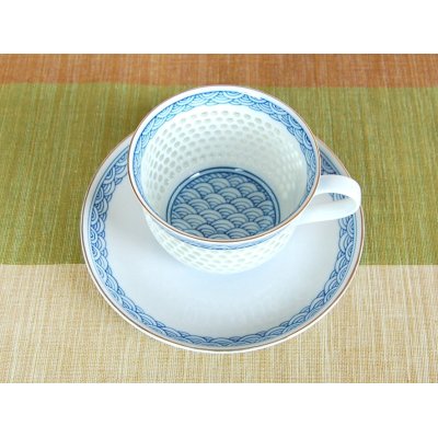 Photo3: Suisho seikainami Cup and saucer