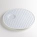 Photo1: Large Plate White quilting (23.5cm/9.3in) (1)