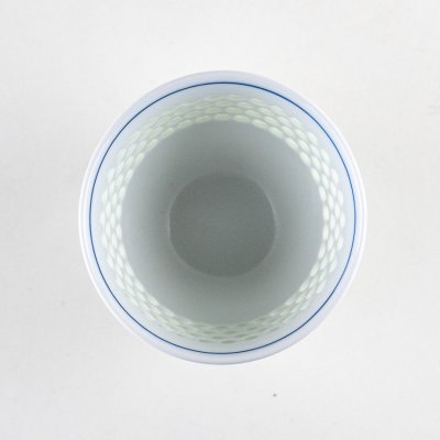 Photo5: Yunomi Tea Cup for Green Tea Suishocho Seigaiha