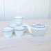 Photo2: Tea set for Green Tea 1 pc Teapot and 5 pcs Cups Suisho seigaiha in wooden box (2)