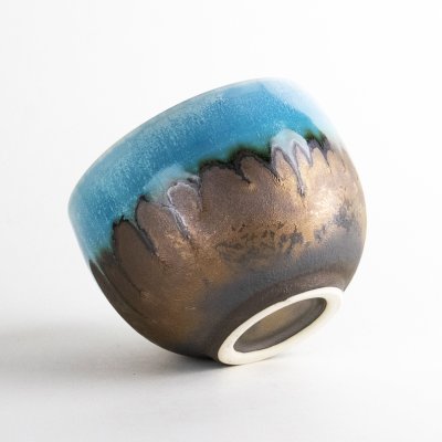 Photo2: Matcha Bowl Seiten with Wooden Box