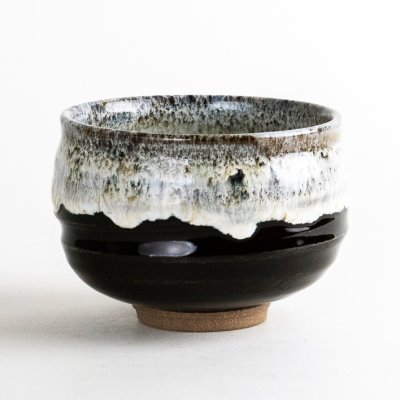 Photo1: Matcha Bowl Tenmoku-Warahai with Wooden Box