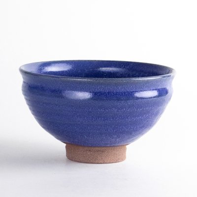 Photo1: Matcha Bowl Ruri-Kessho with Wooden Box