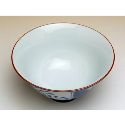 Photo3: Rice Bowl Ume dami karakusa (Blue)