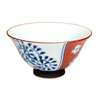 Ume dami karakusa (Red) rice bowl