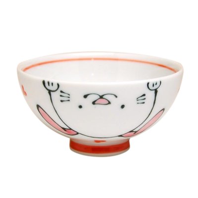 [Made in Japan] <Child tableware>Niko Niko club rabbit Rice bowl