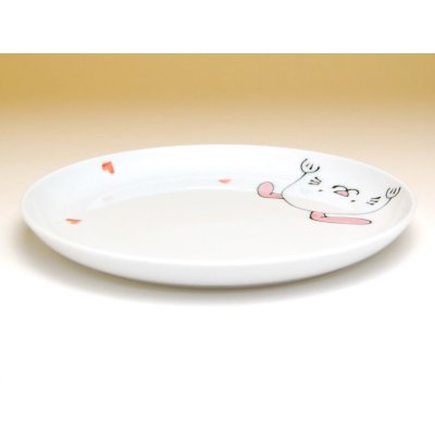 Photo2: Tableware for Children Plate (Large) Niko Niko club Rabbit