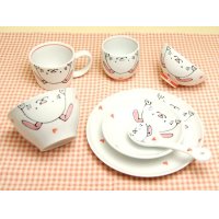 Tableware for Children Set (7 pieces) Niko Niko club Rabbit