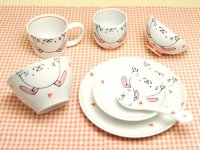 Tableware for Children Set (7 pieces) Niko Niko club Rabbit