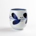 Photo1: Yunomi Tea Cup for Green Tea Leaf Blue (1)