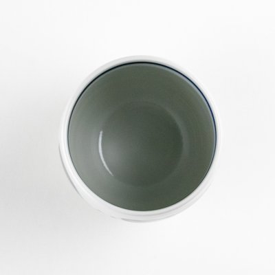 Photo3: Yunomi Tea Cup for Green Tea Leaf Red