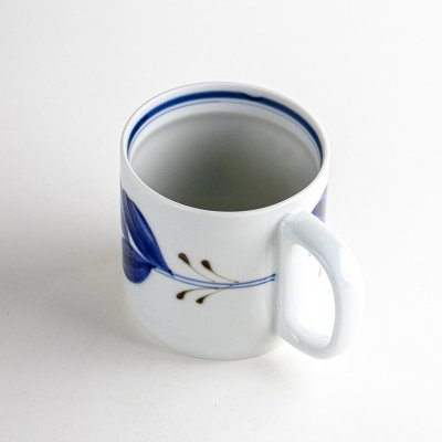 Photo4: Mug Leaf Blue