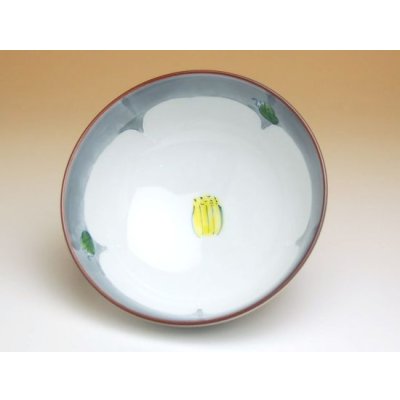 Photo2: Rice Bowl Koi tsubaki (Black)