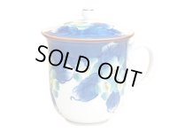 Mug with Lid Hana tsudoi (Blue)