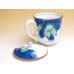 Photo2: Mug with Lid Hana tsudoi (Blue) (2)