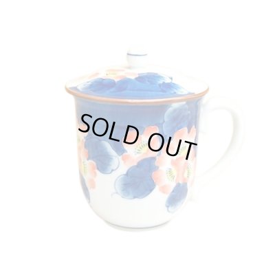 [Made in Japan] Hana tsudoi with cover (Red) mug