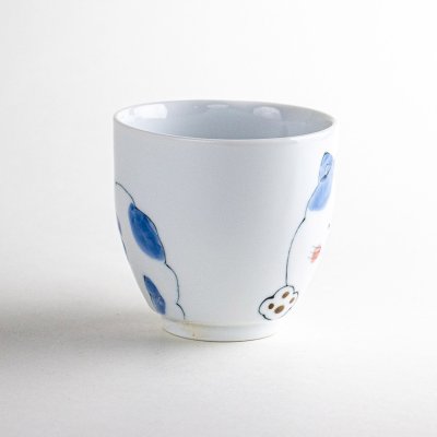 Photo3: Mug Me-ko Cat Blue