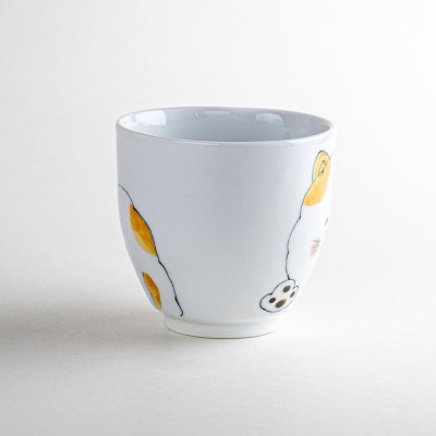 Photo3: Mug Me-ko Cat Yellow