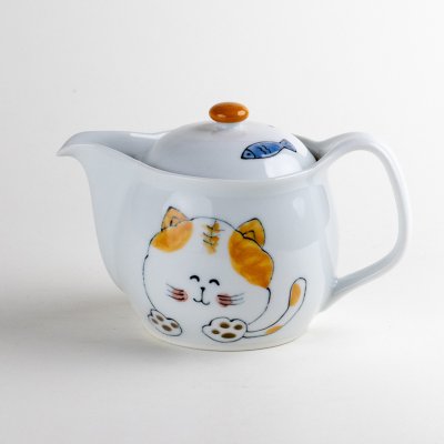 Photo1: Teapot Mi-ko Cat